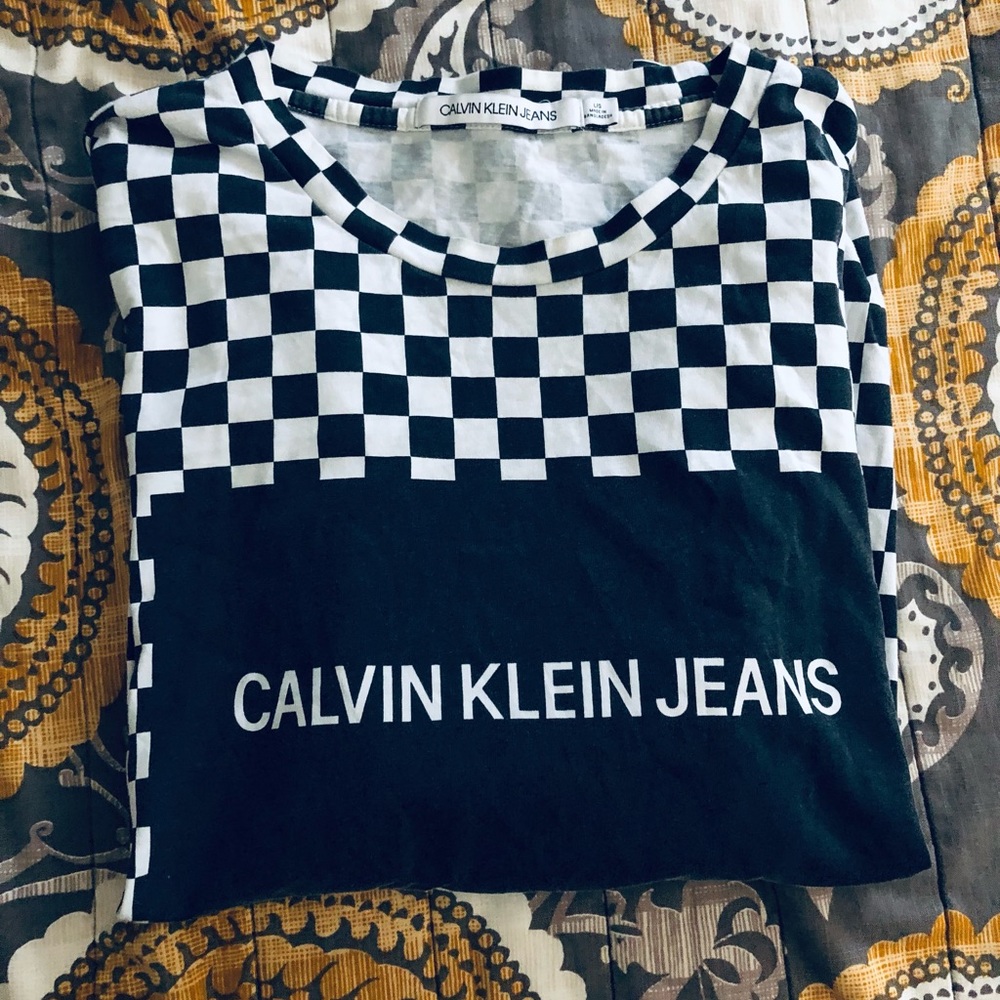 Calvin Klein checkered tee